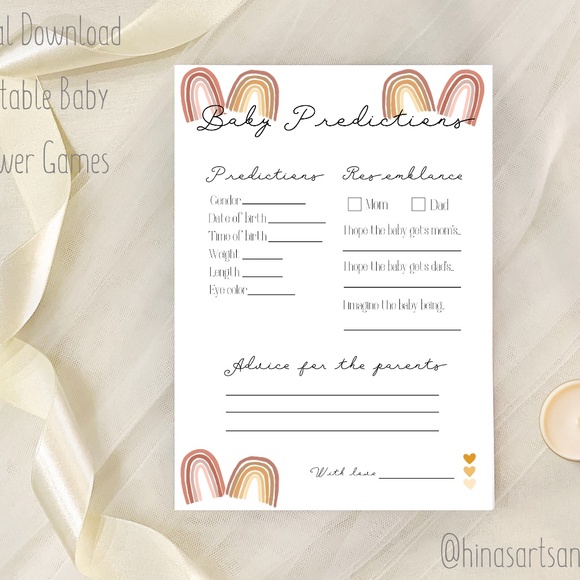 Printable baby shower games pack of 6 - Picture 7 of 7